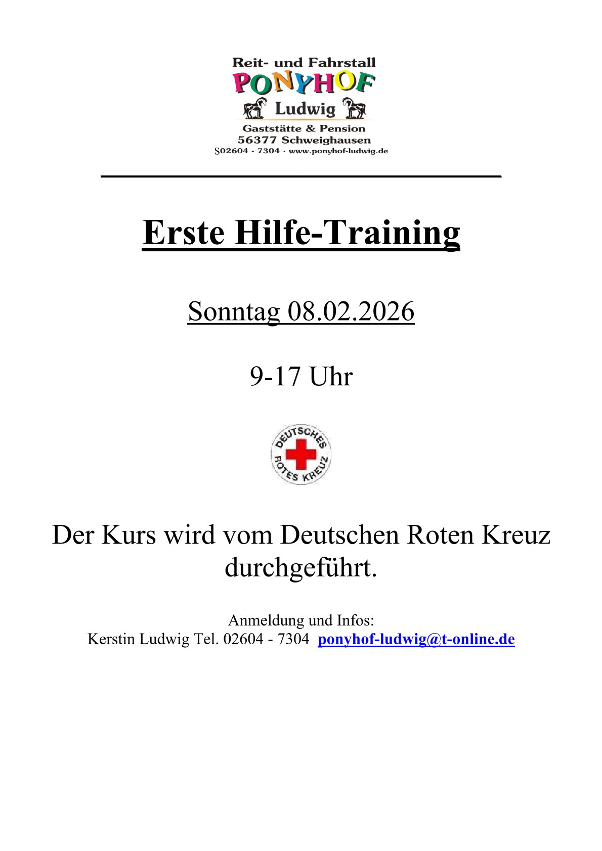 Erste Hilfe-Training